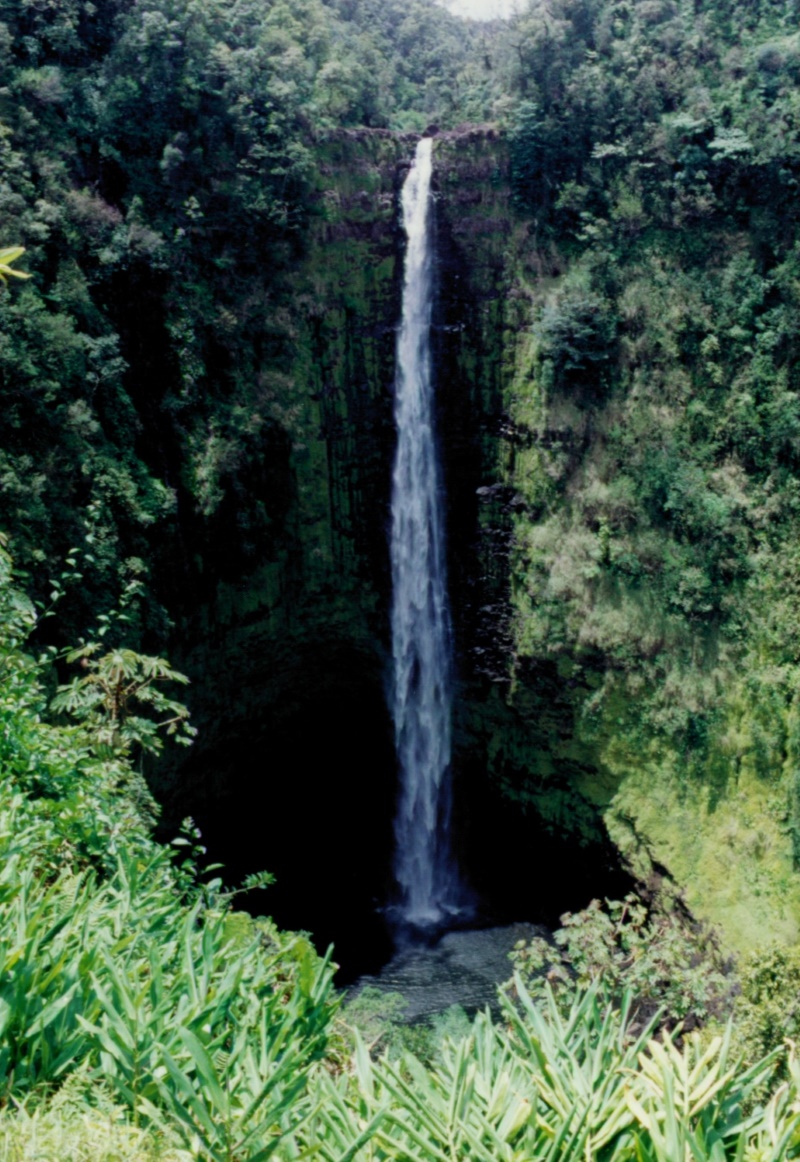 Akaka Falls is illustrative of the many waterfalls on the island