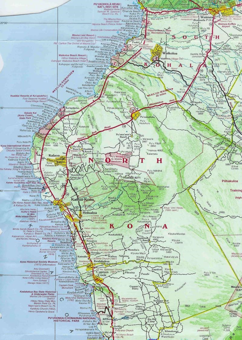 Map Kona Kohala 